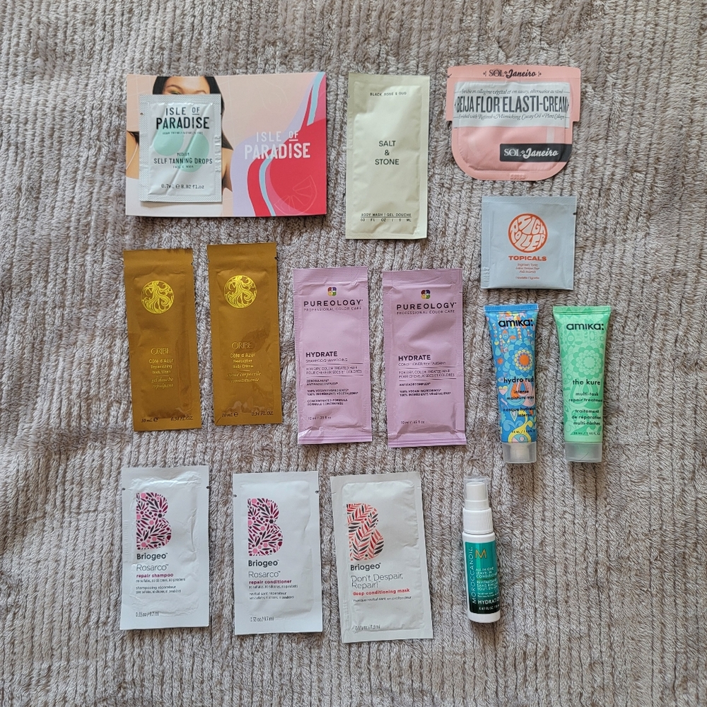 💟 14pc body & haircare samples bundle